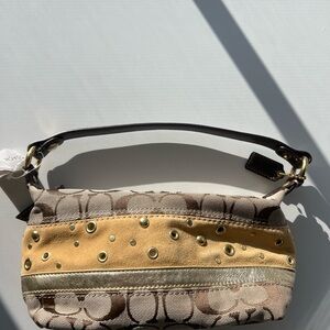 Coach Factory Mini Canvas Shoulder Bag Y2K
